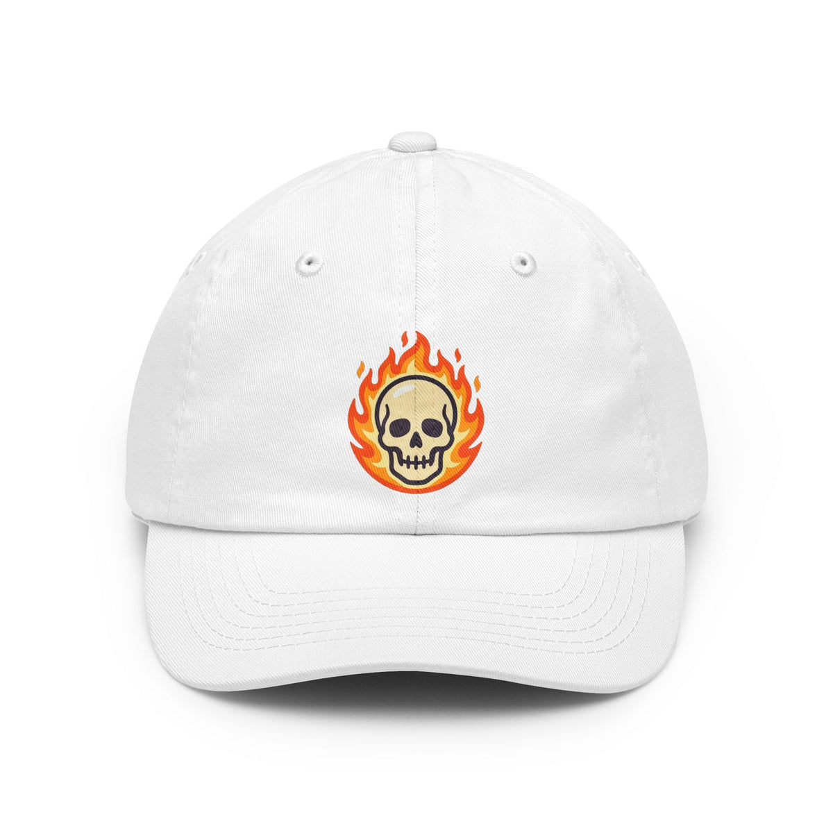 Color: White | Hellfire Dad Hat — Graphic
