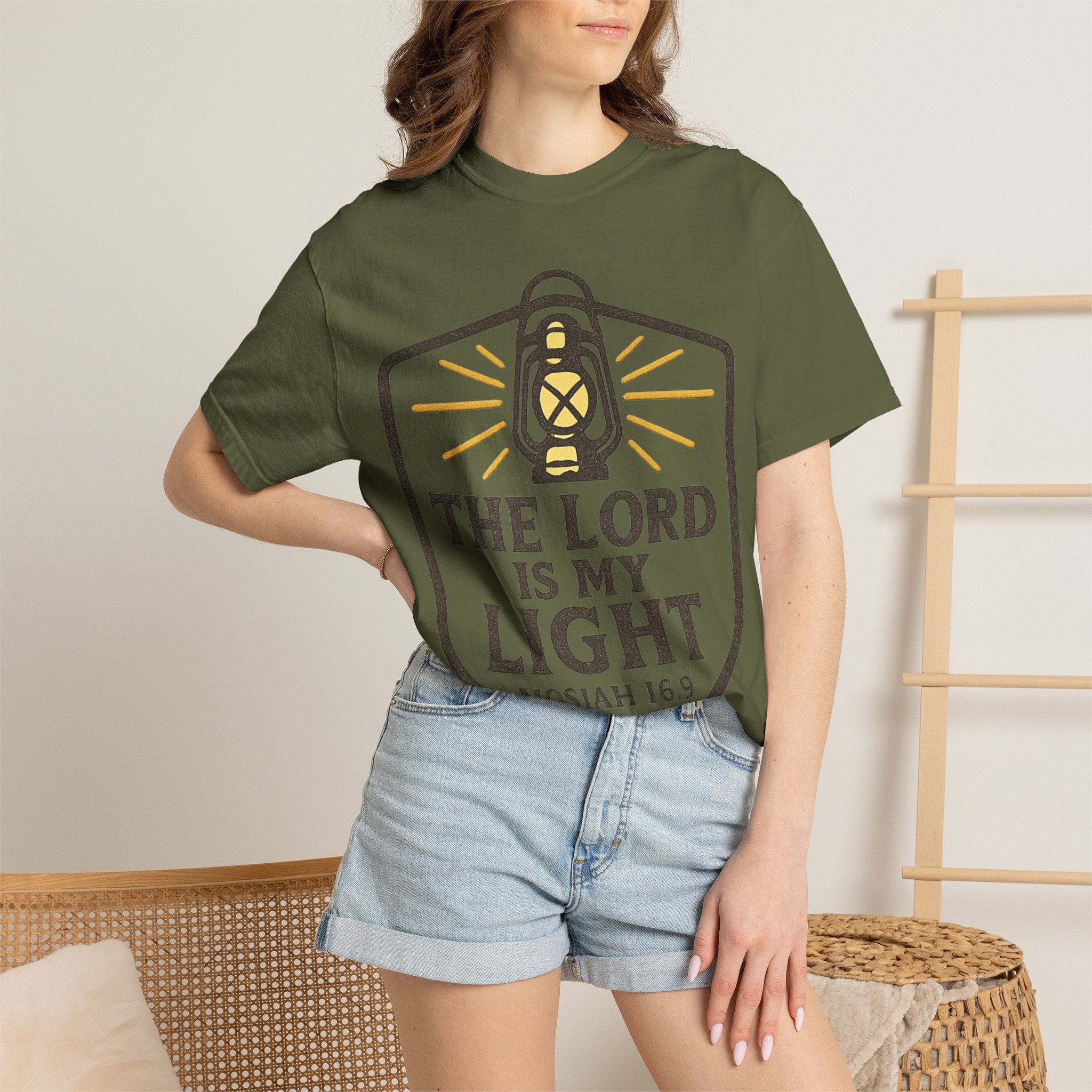 "The Lord is My Light" Unisex Garment-Dyed T-shirt