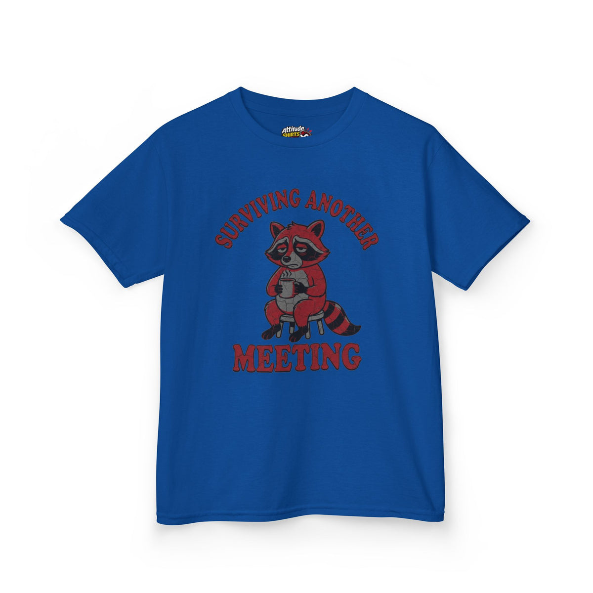 Color: Royal | Surviving Another Meeting Kids Tee