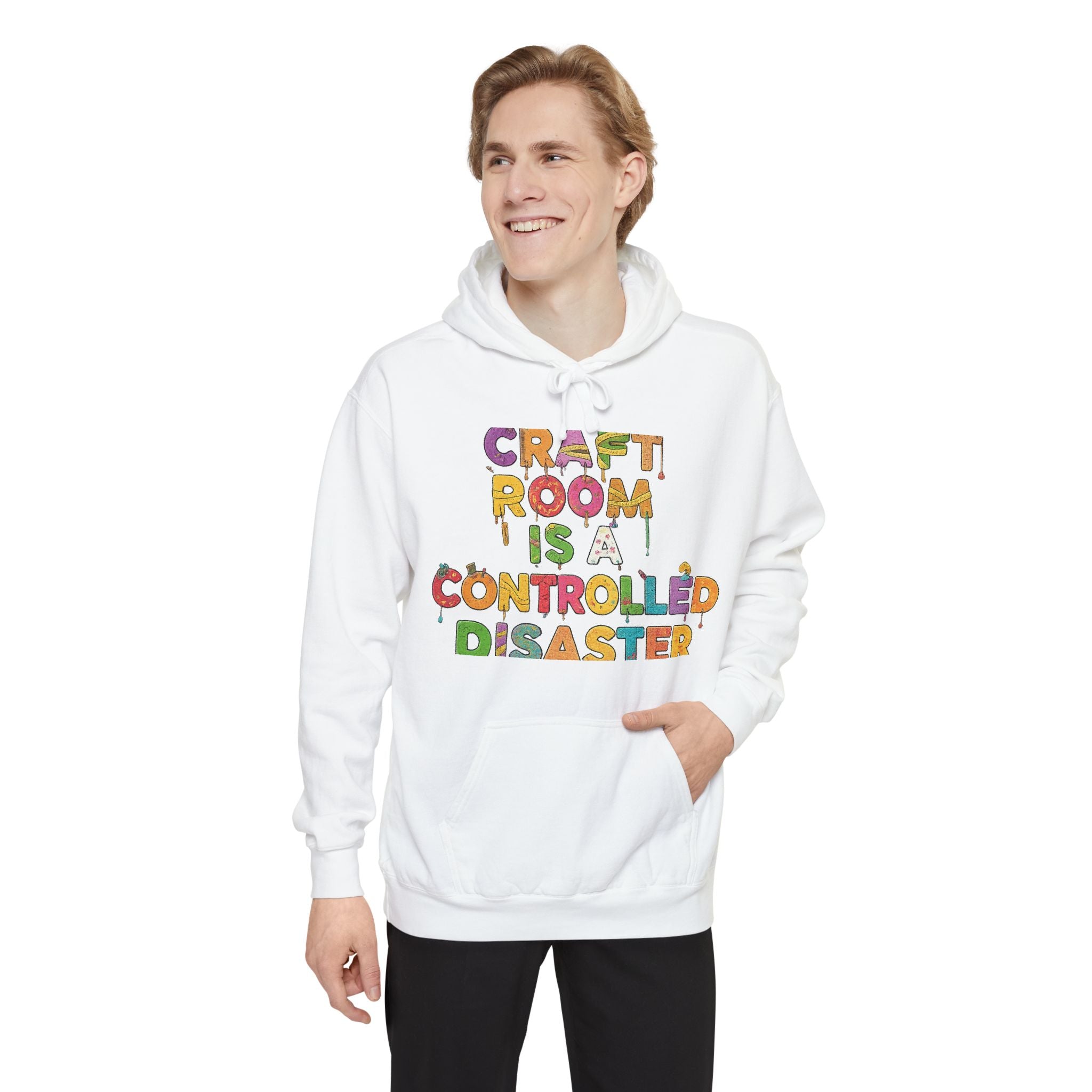 My Craft Room, My Rules | Garment-Dyed Hoodie — AttitudeShirts