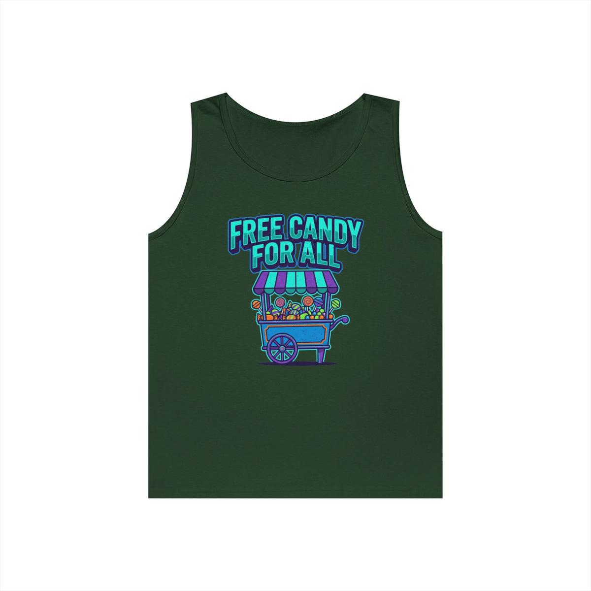 Color: Forest Green | Free Candy For All Tank Top