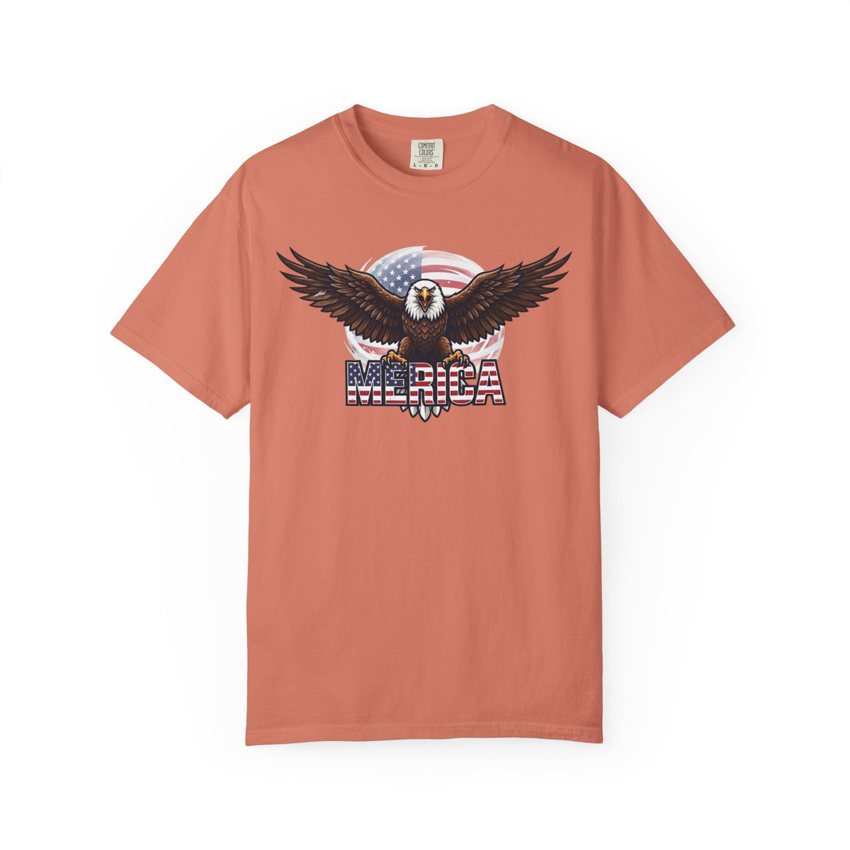 Color: Terracotta | Merica Unisex Garment-Dyed Tee
