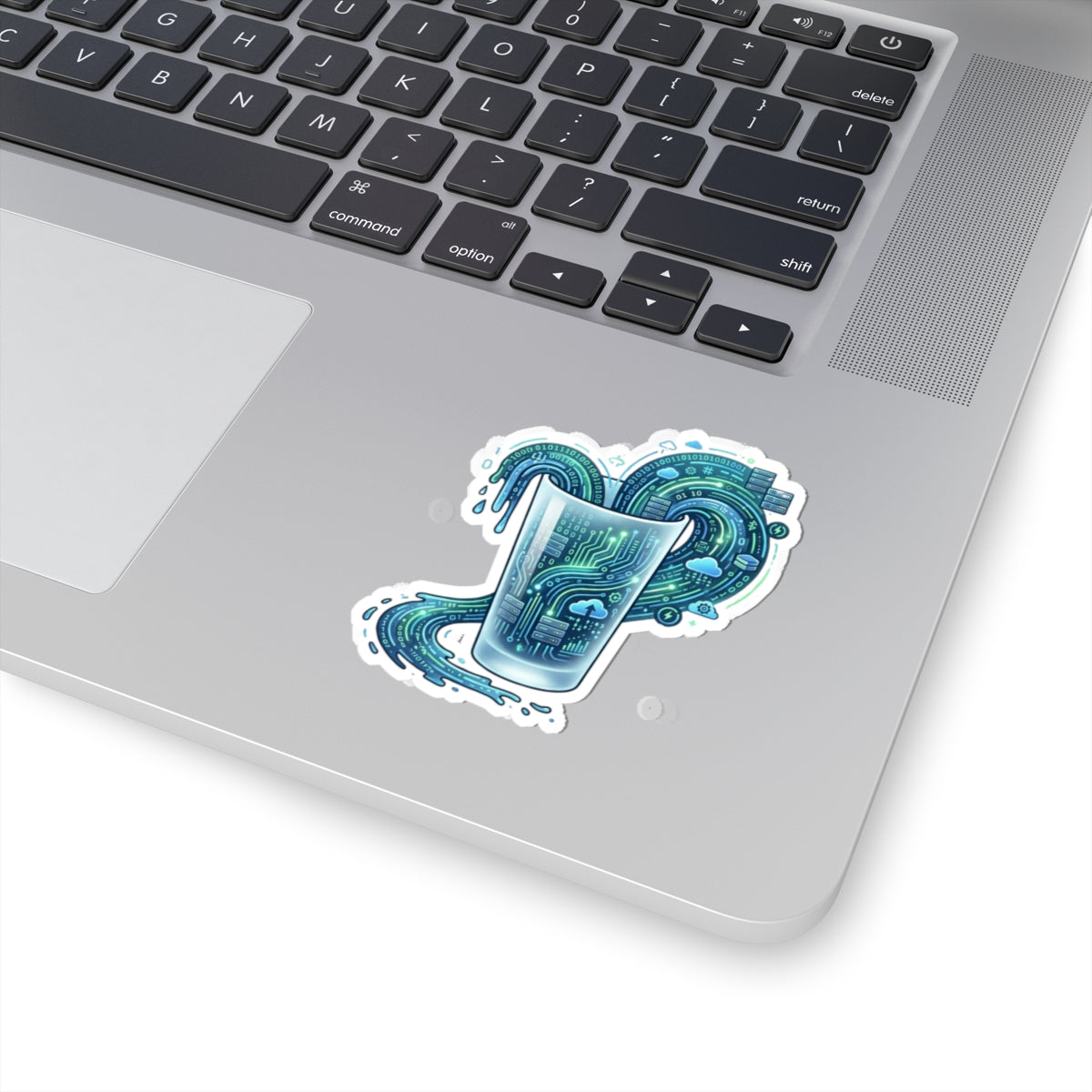 "Glass of Data" Sticker — Main