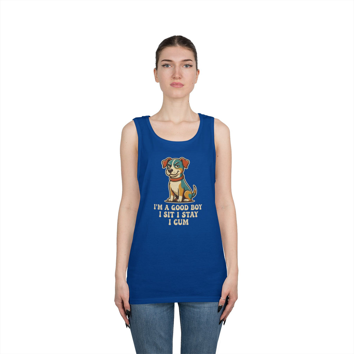 Color: Royal | I'm A Good Boy Tank Top