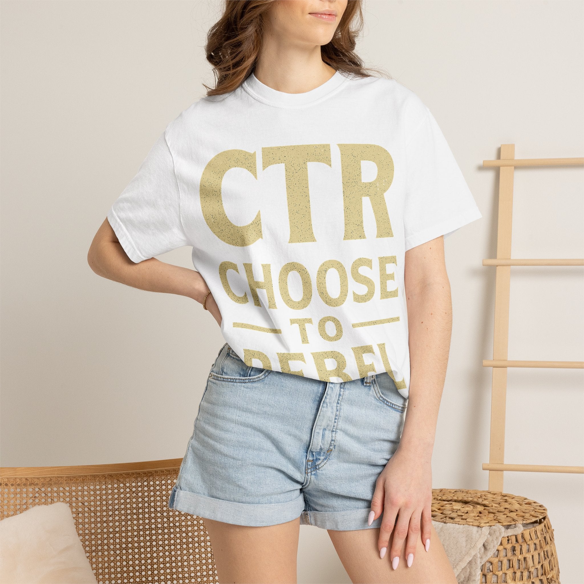 "CTR: Choose To Rebel" Unisex Garment-Dyed T-shirt