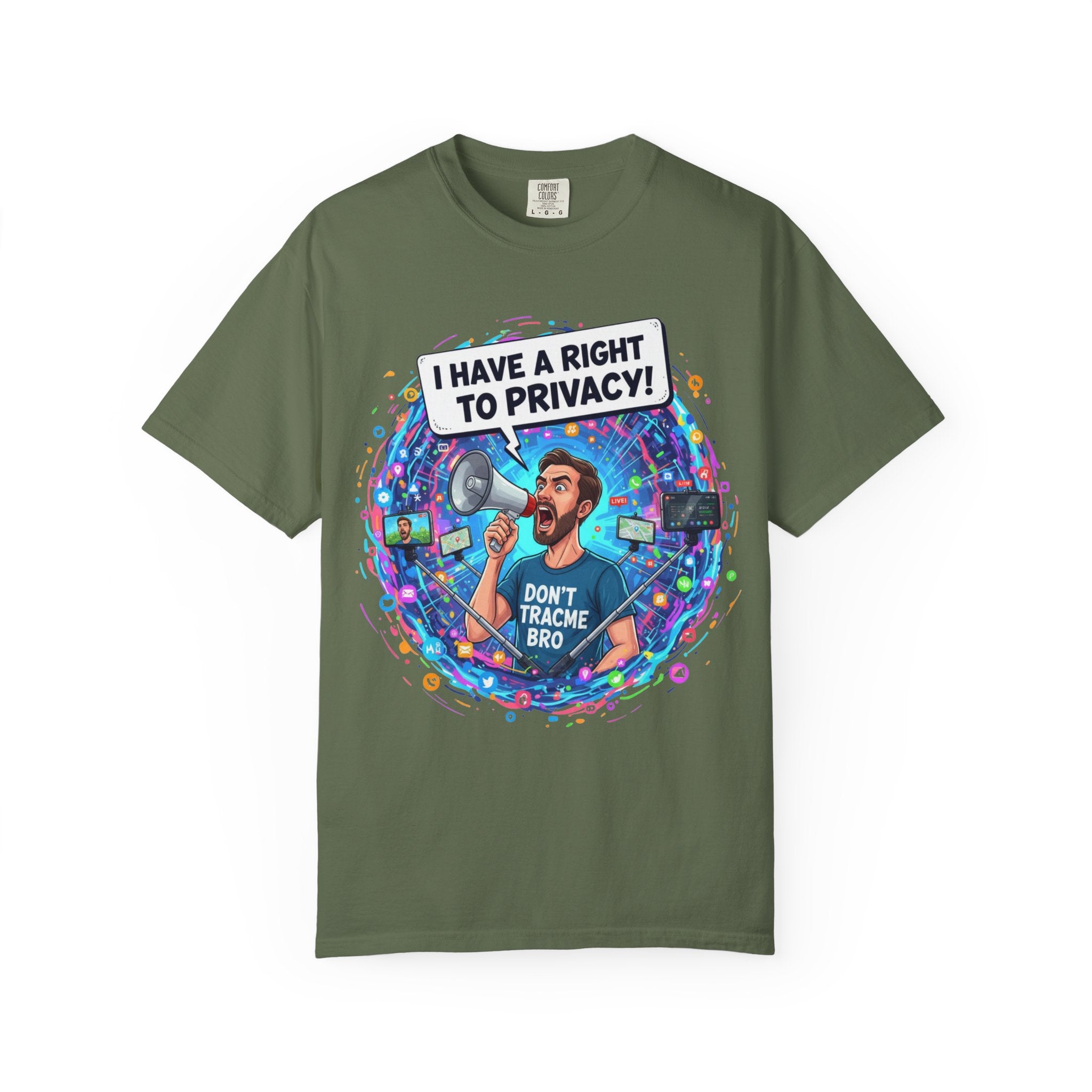 "The Right to Privacy"  Unisex Garment-Dyed T-shirt