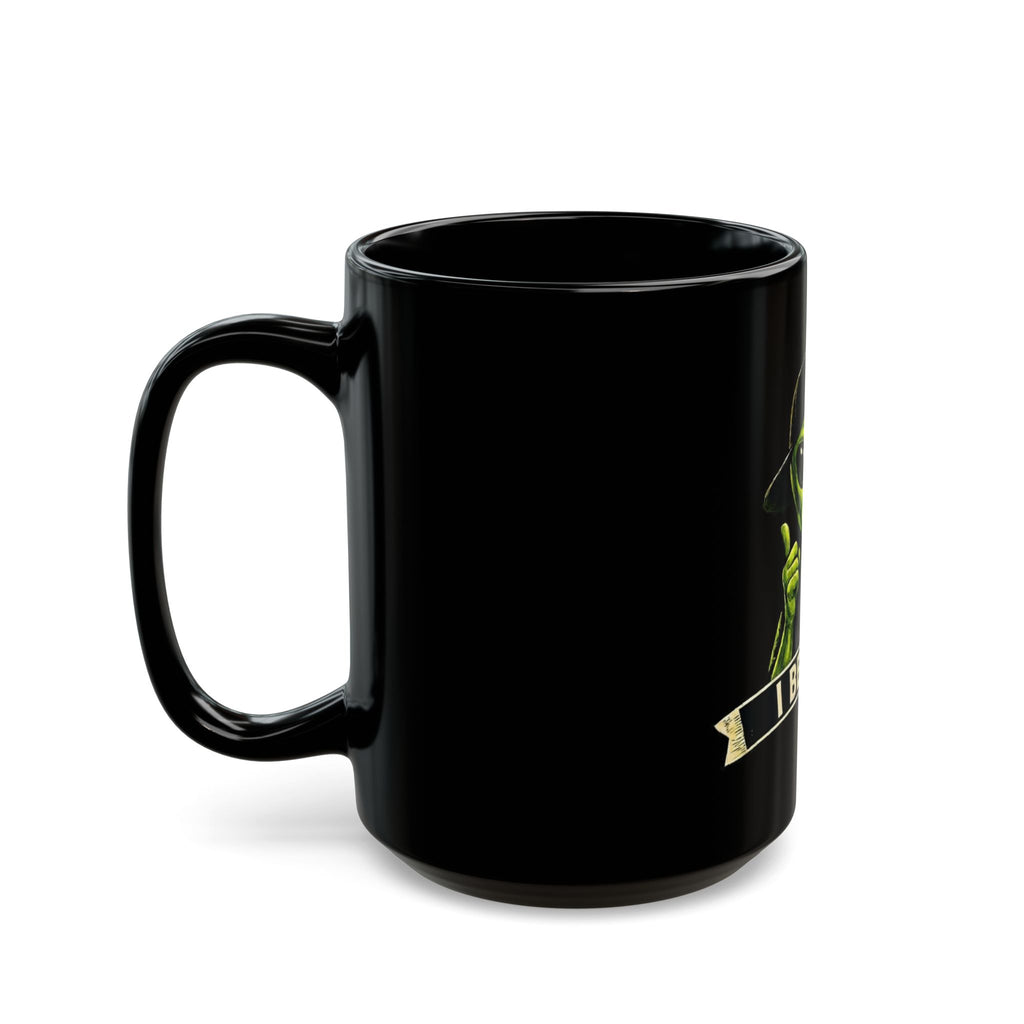 "I Believe" Black Ceramic Mug — Graphic