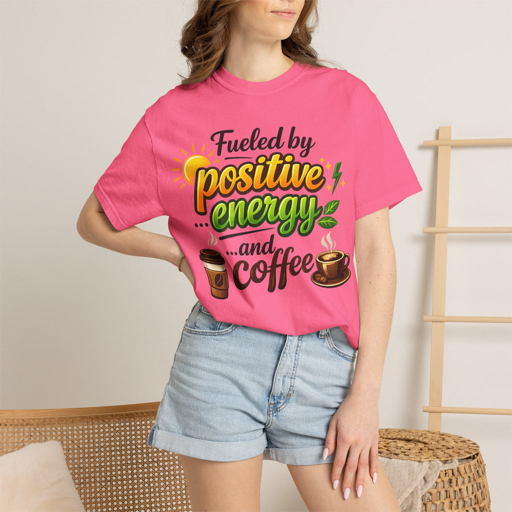 "The High-Voltage Morning Routine" Unisex Garment-Dyed T-shirt
