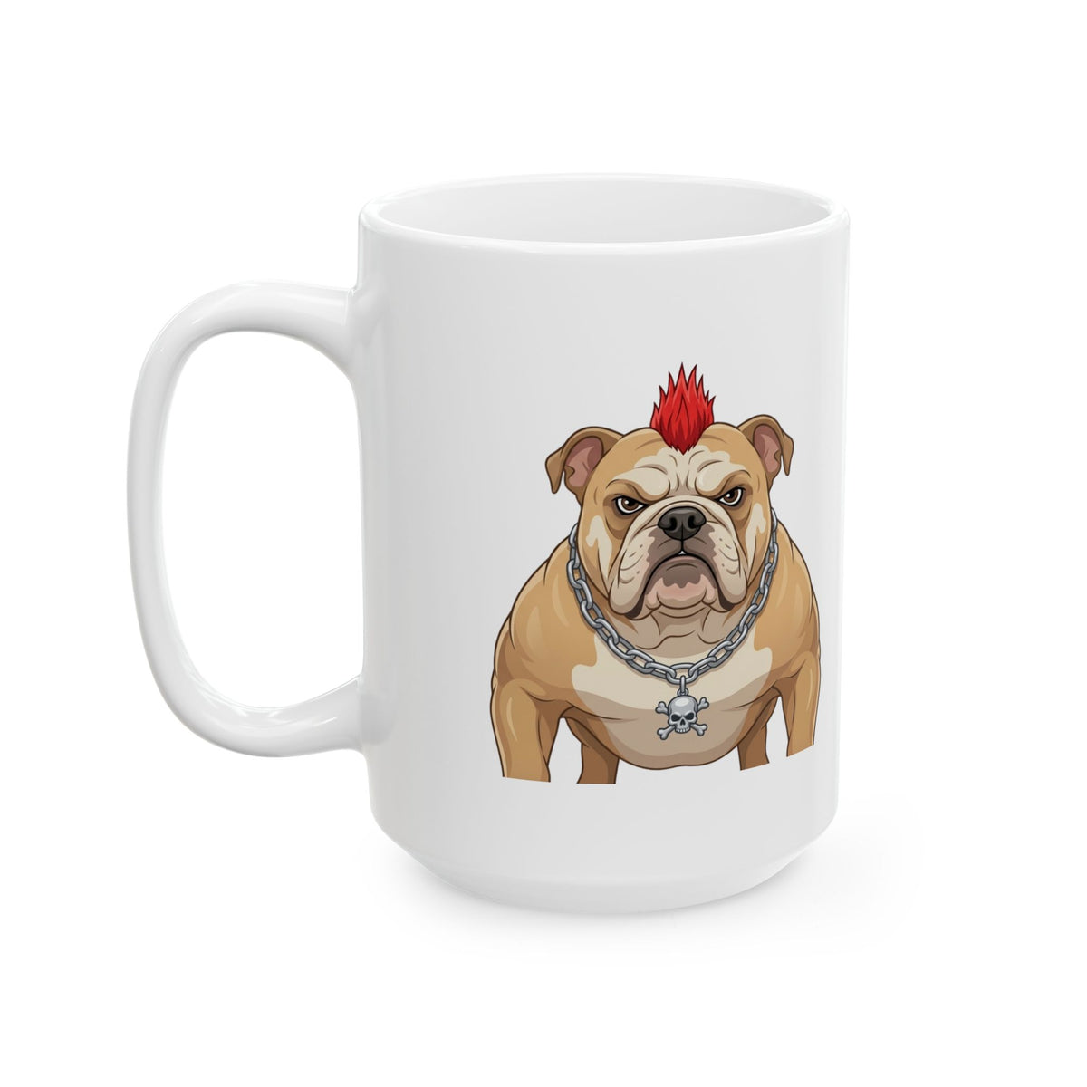 "Bones" White Ceramic Mug