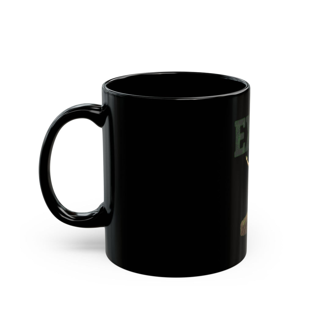 "I Exist" Black Ceramic Mug — Graphic