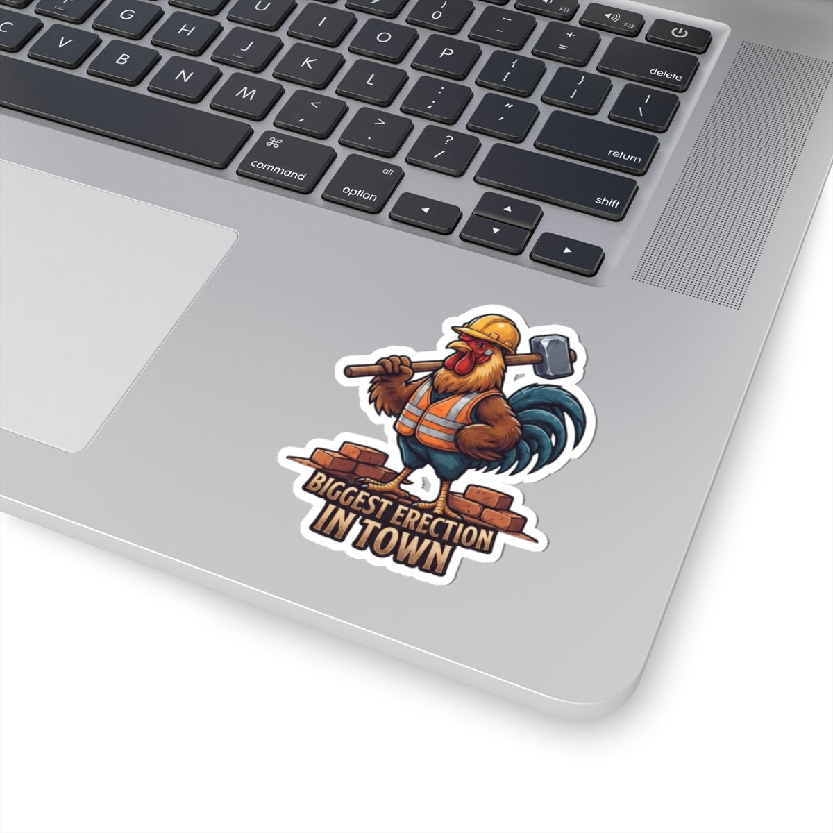 "Biggest Erection in Town" Sticker — Main