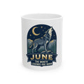 "June Legend" White Ceramic Mug
