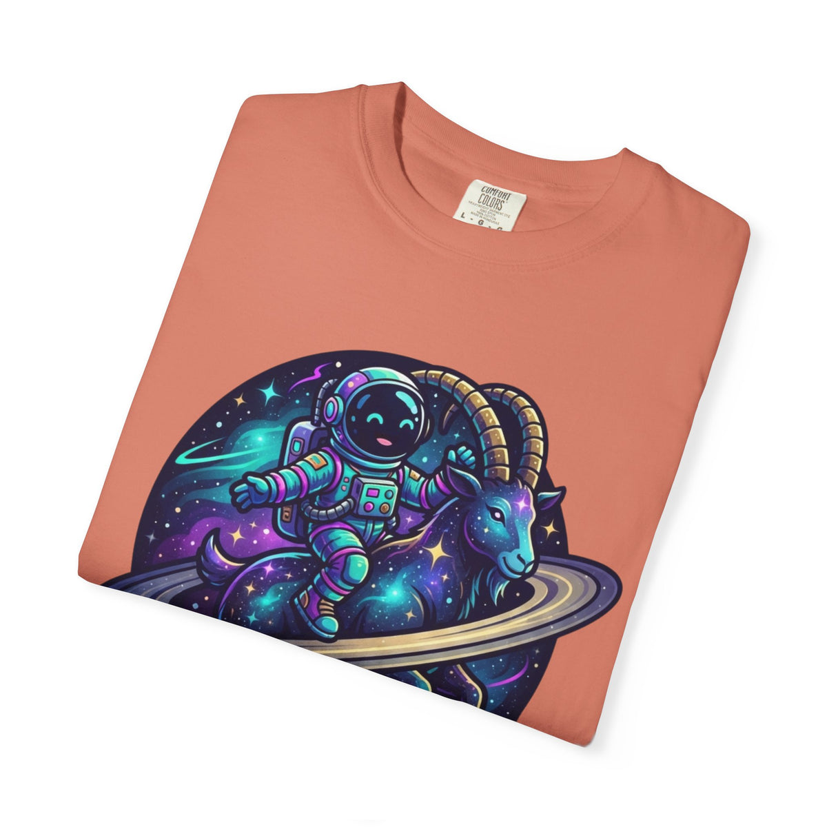 "Space Explorer Capricorn" Unisex Garment-Dyed Tee