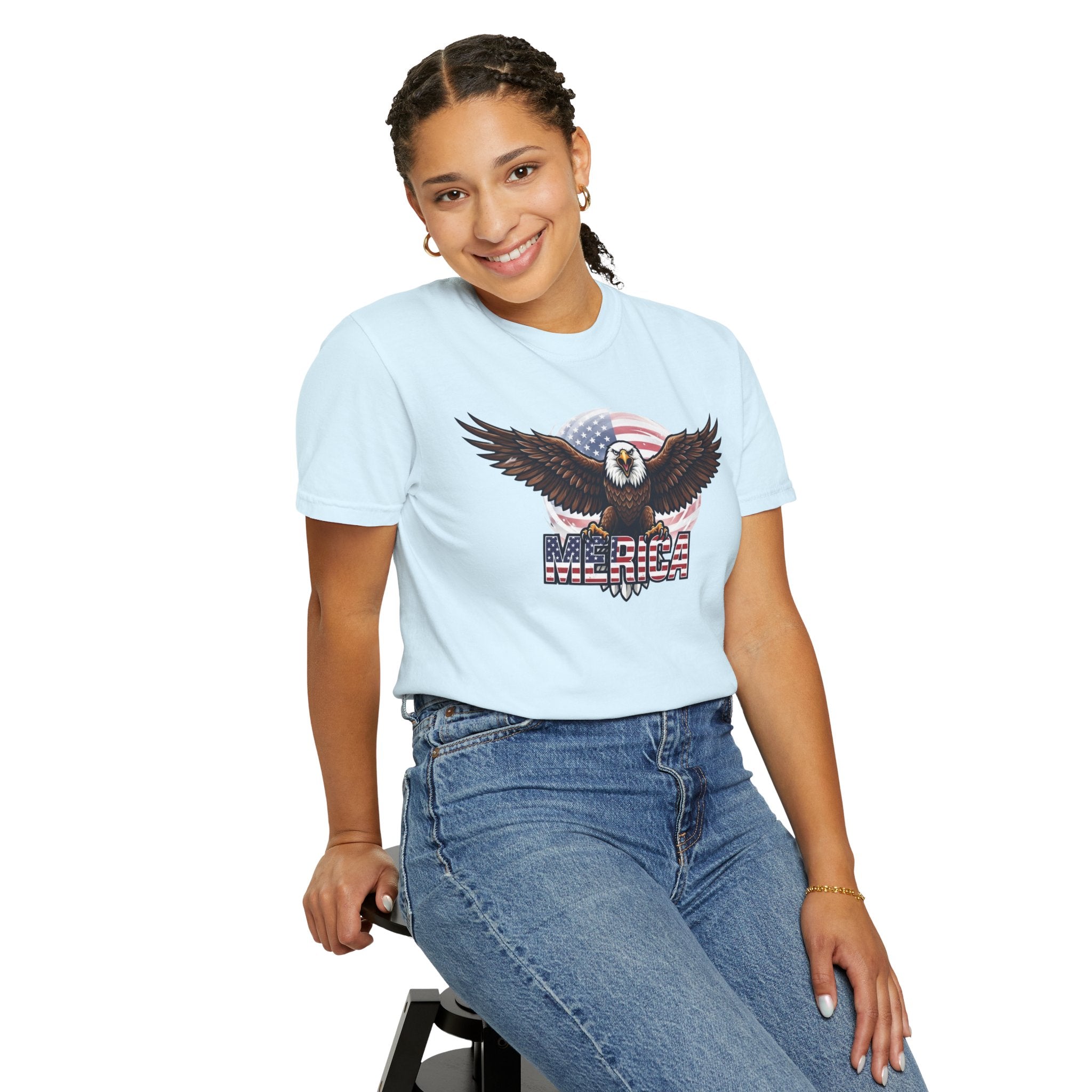 "Merica" Unisex Garment-Dyed Tee