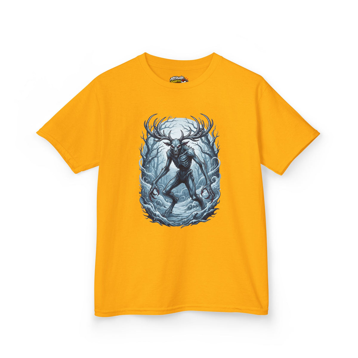 Color: Gold | Wendigo (Algonquian Folklore) Kids Tee