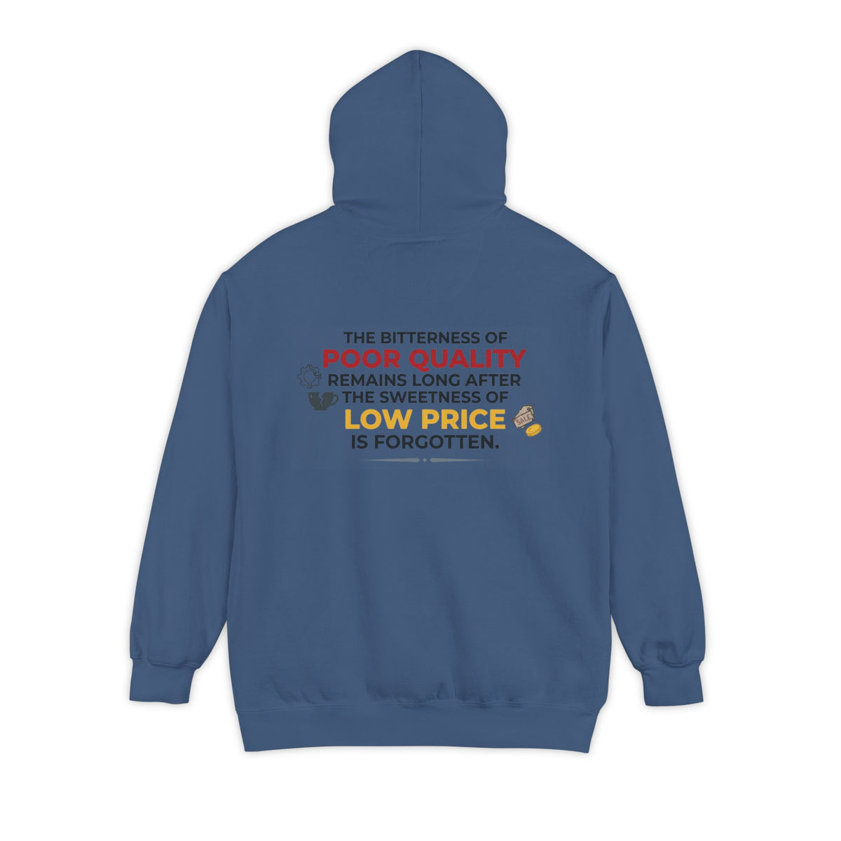 Color: True Navy | Bitterness of Poor Quality Garment-Dyed Hoodie