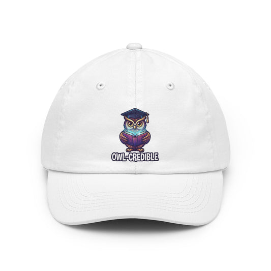 Color: White | Owl Credible Dad Hat