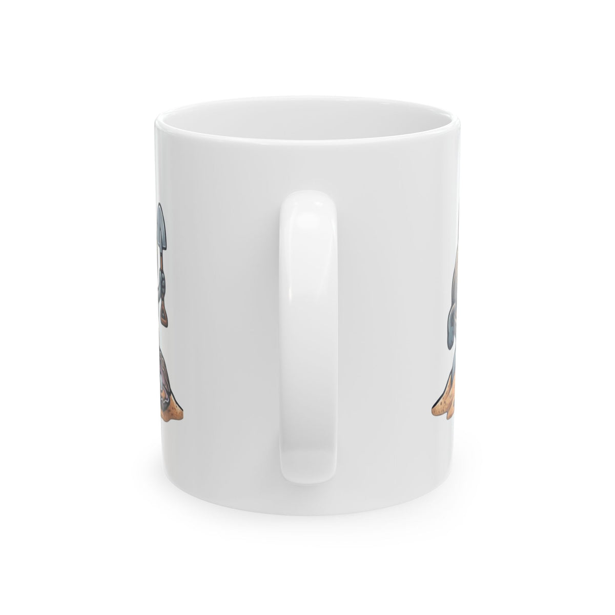 "Digging For The Big Pearl" White Ceramic Mug — Graphic