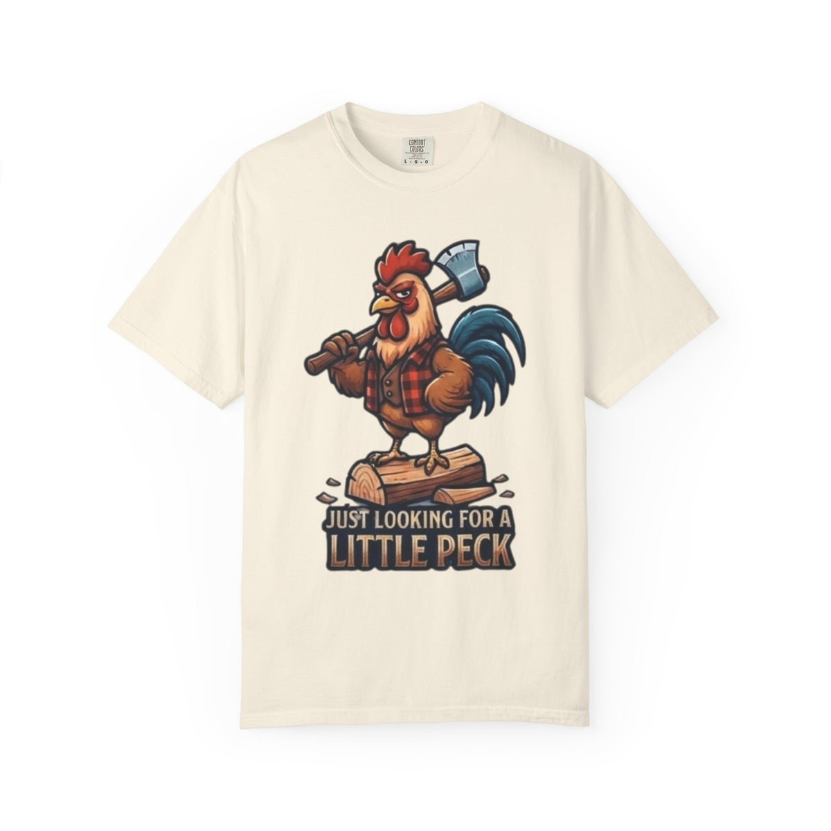 "Looking For A Little Peck" Unisex Garment-Dyed Tee