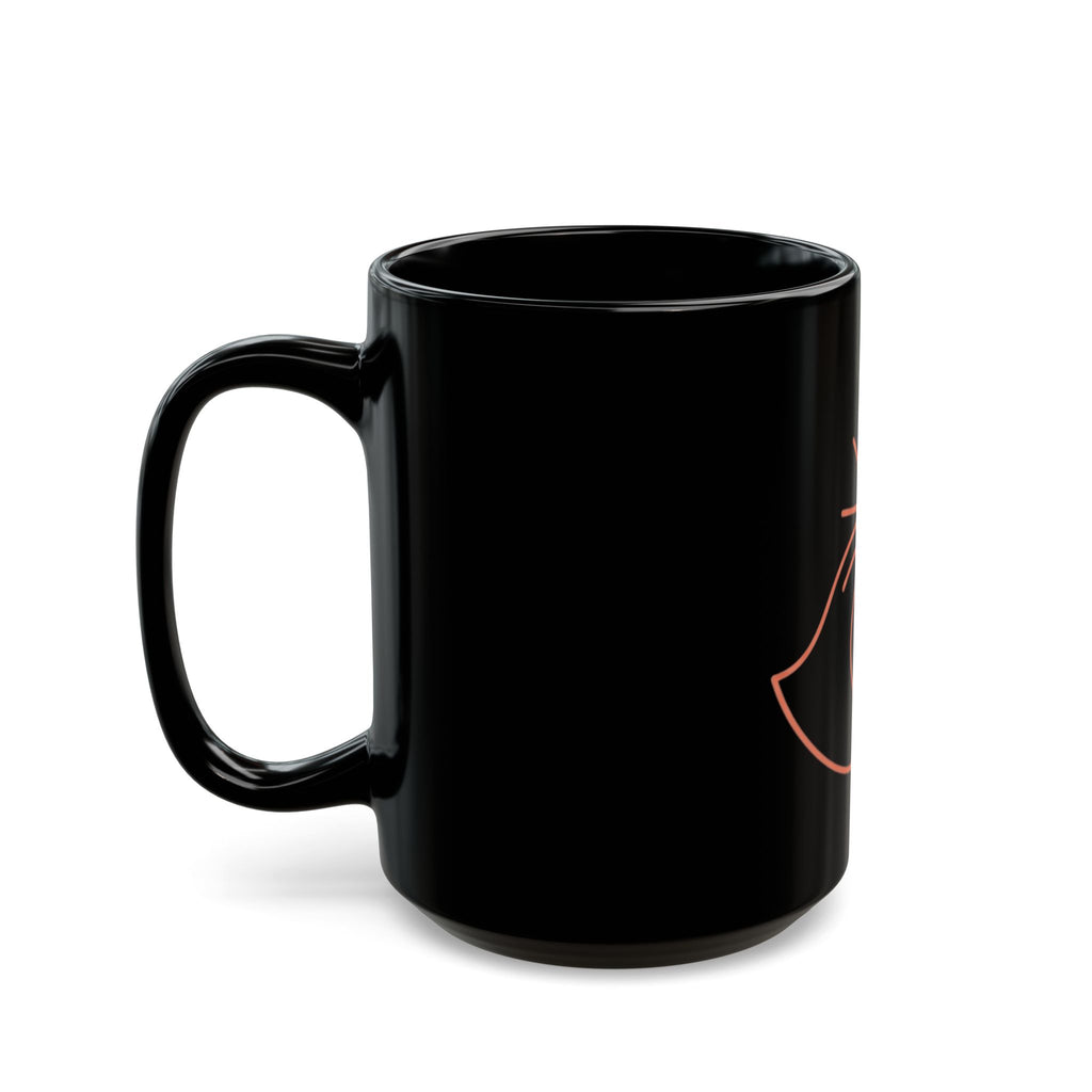 "Sun" Black Ceramic Mug