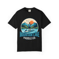 "Mountain Lake Paddle Board" Unisex Garment-Dyed Tee