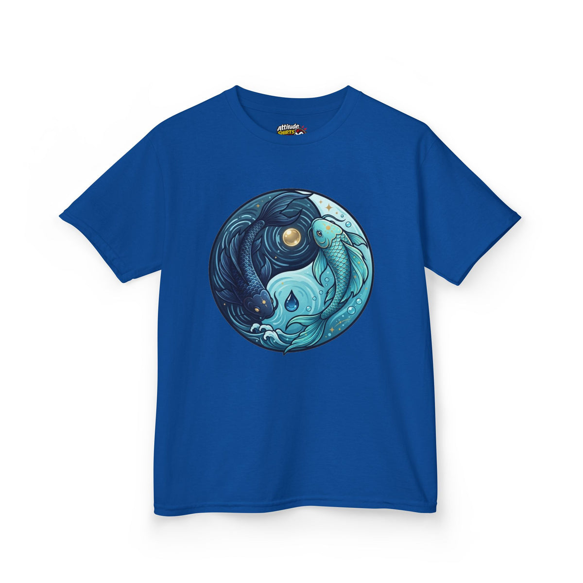Color: Royal | Yin Yang Pisces Kids Tee
