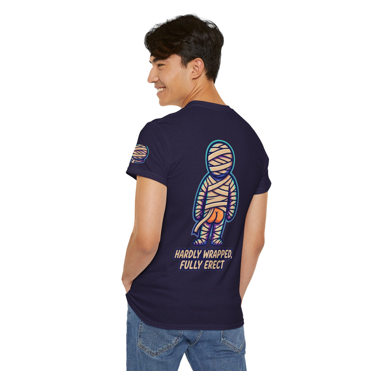 Color: Blackberry | Hardly Wrapped, Fully Erect Premium Graphic Tee