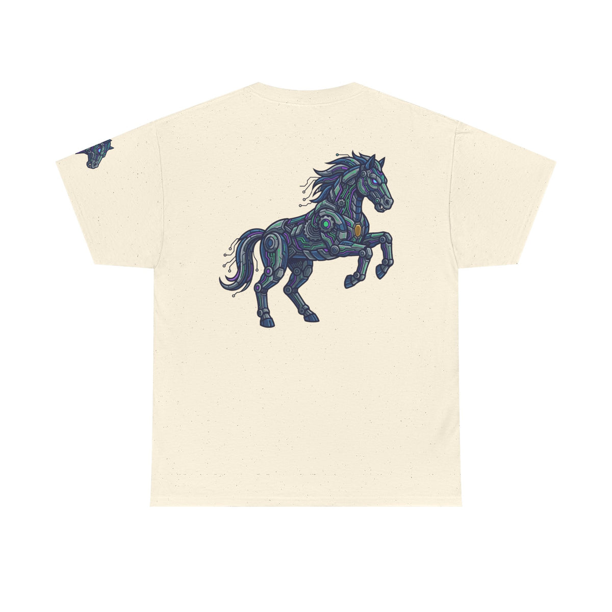 Color: Natural | Cyber Mustang Premium Graphic Tee