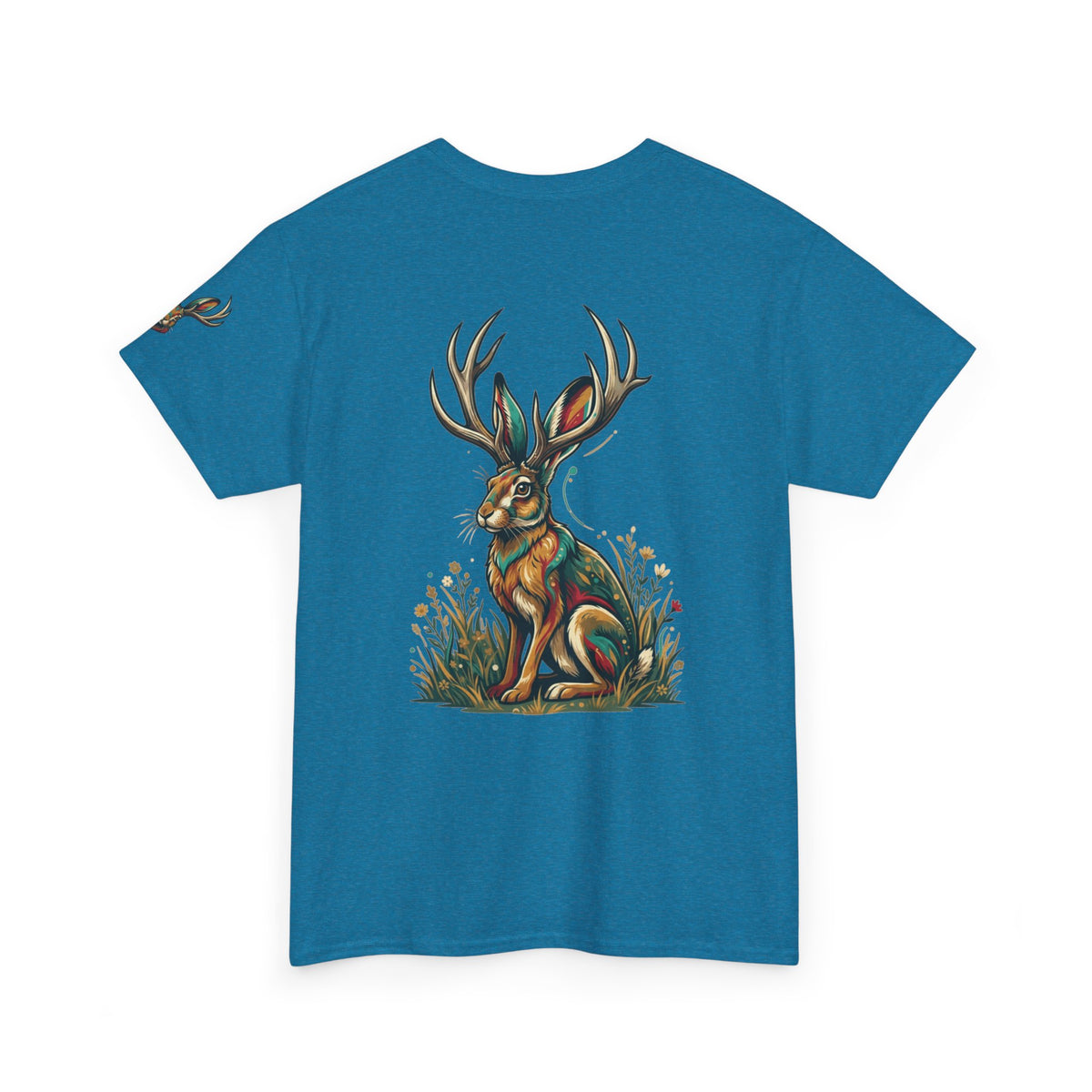 Color: Antique Sapphire | Jackalope (American Folklore) Premium Graphic Tee