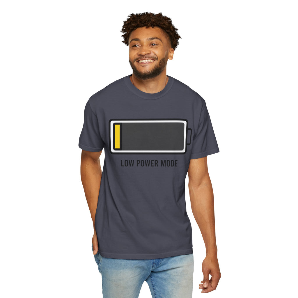 "Low Power Mode" Unisex Garment-Dyed Tee