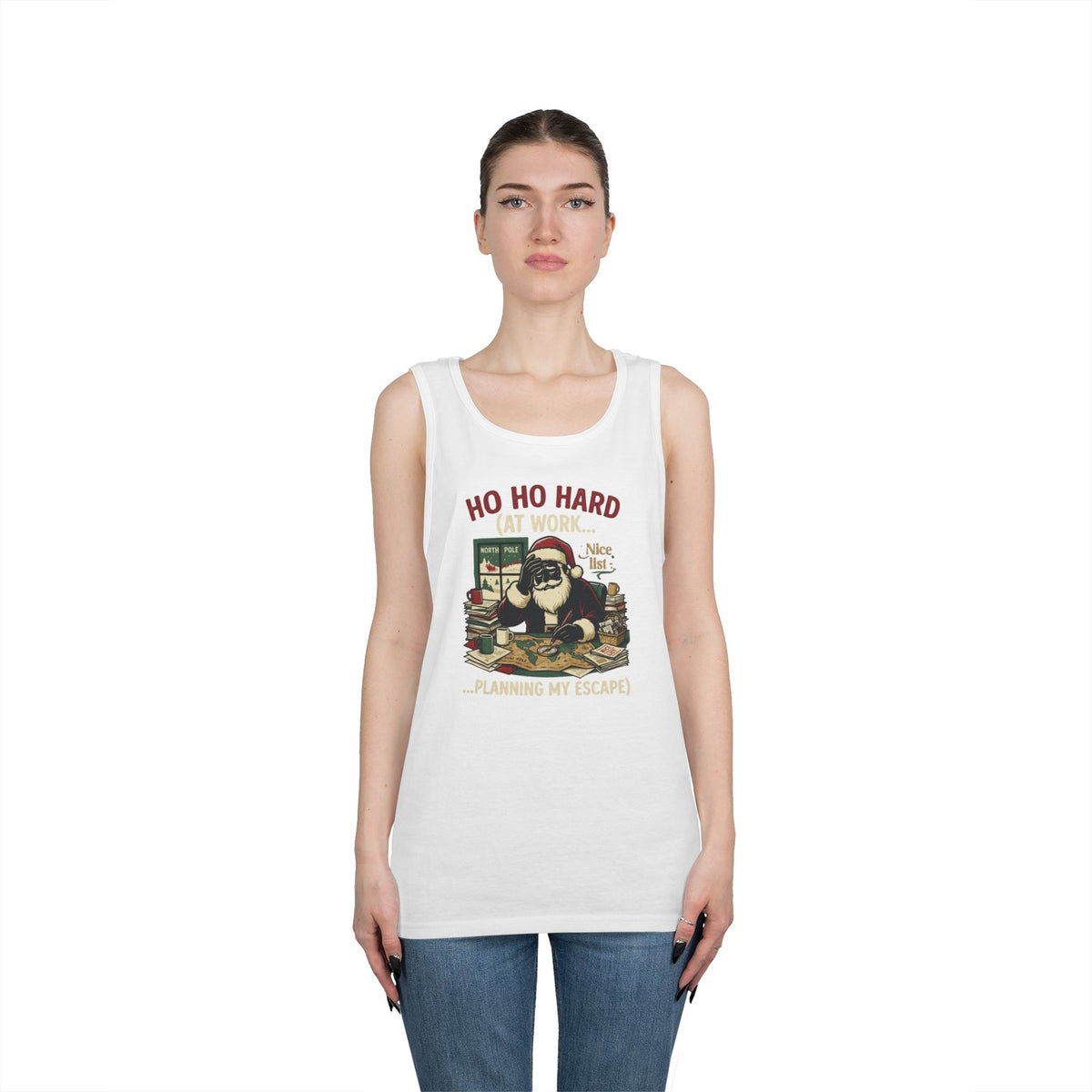 "Ho Ho Hard At Work" Tank Top