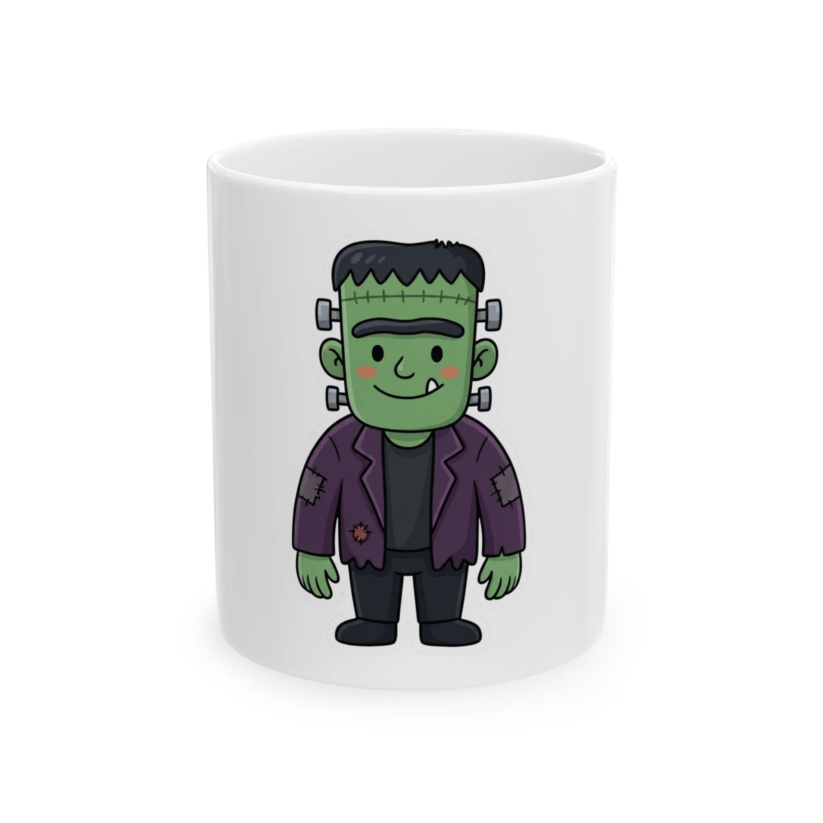"Frankenstein" White Ceramic Mug