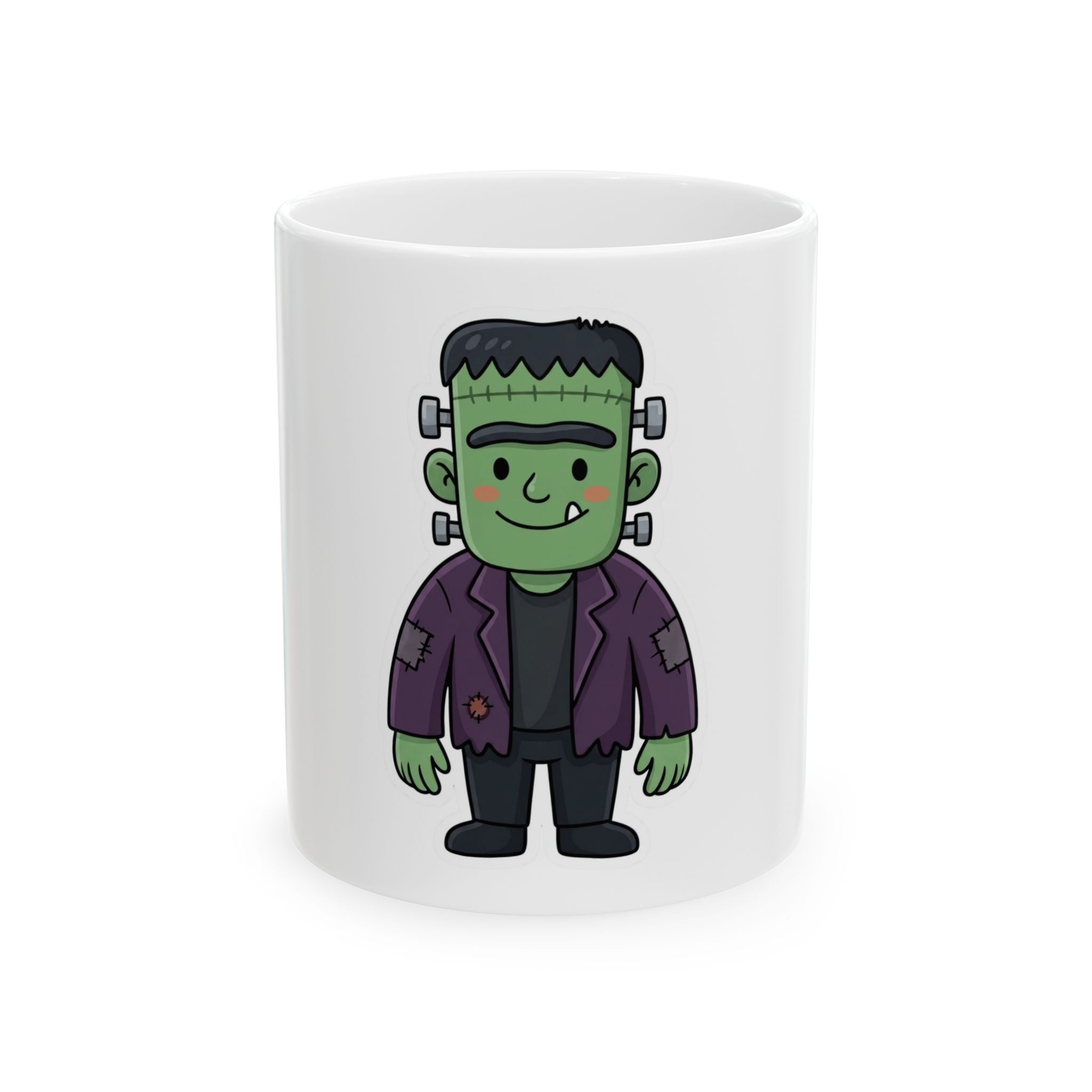 "Frankenstein" White Ceramic Mug