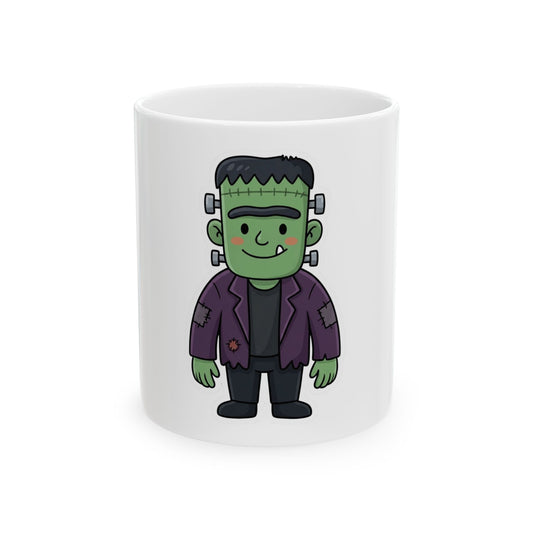 "Frankenstein" White Ceramic Mug
