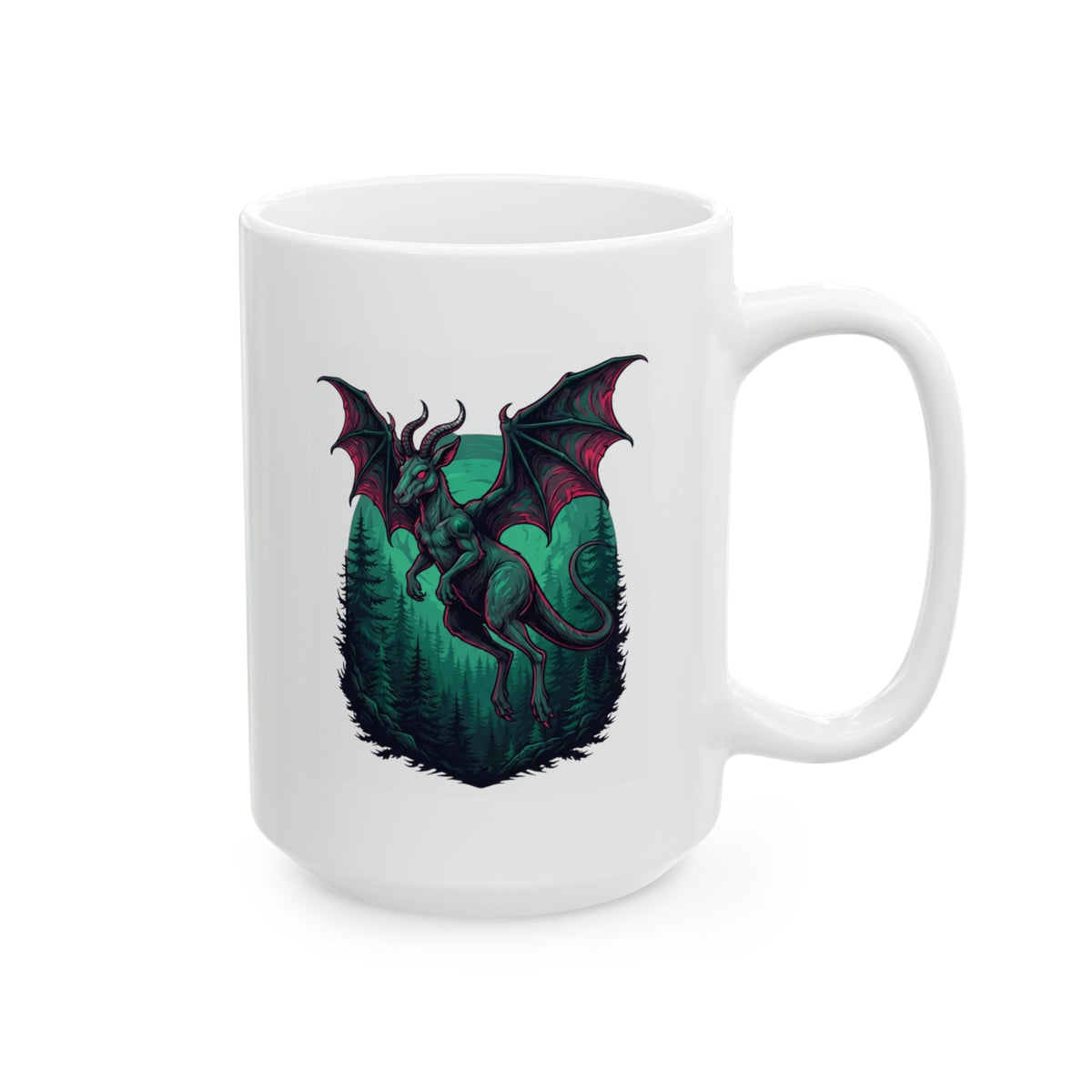 "The Jersey Devil (New Jersey, USA)" White Ceramic Mug