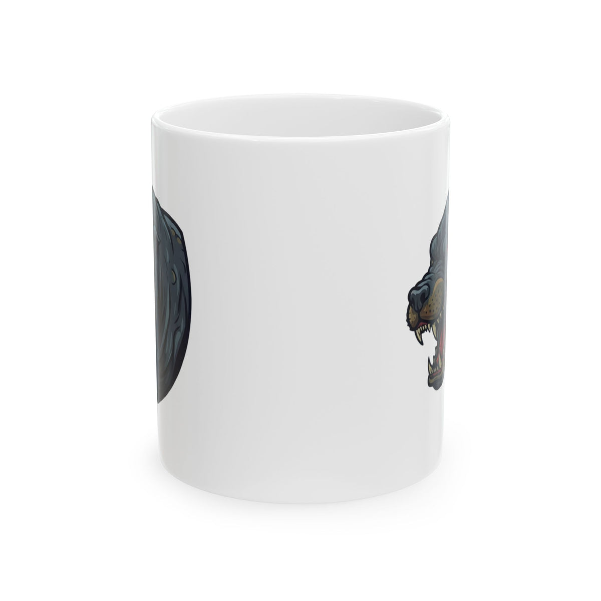 "Bunyip (Australian Aboriginal Mythology)" White Ceramic Mug — Graphic