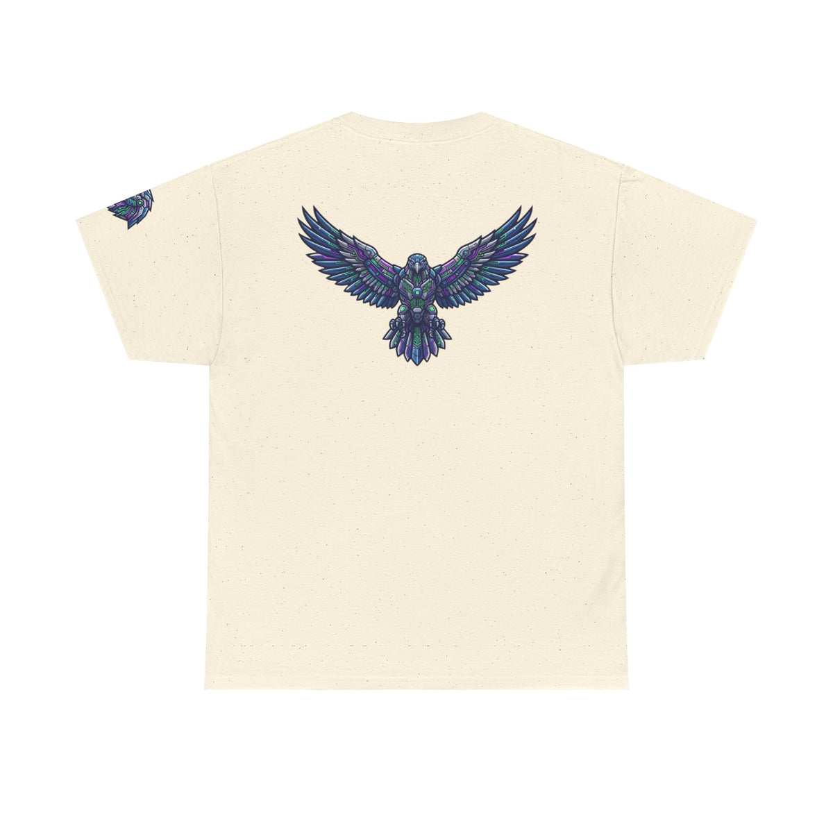 Color: Natural | Cyber Falcon Premium Graphic Tee