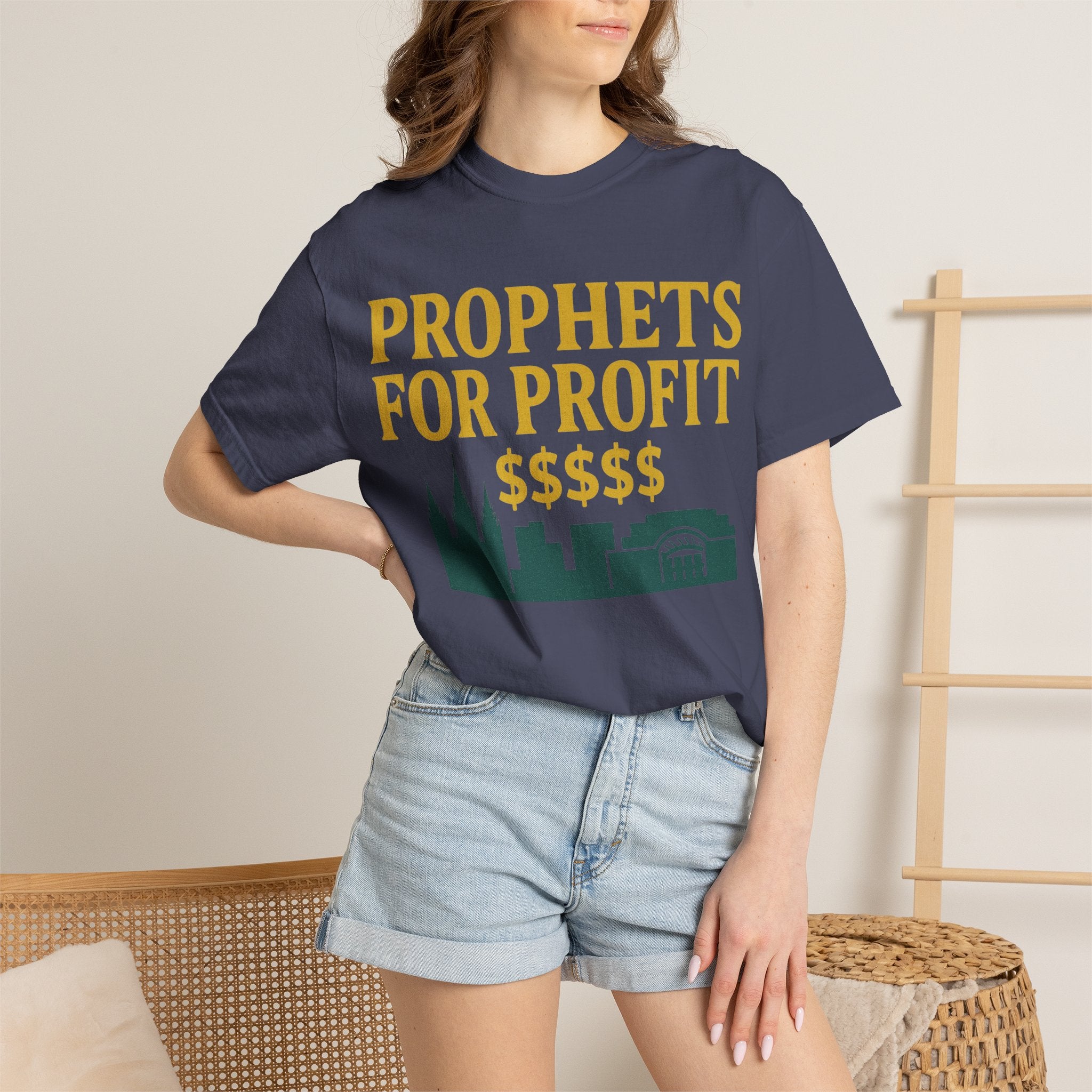 "Prophets for Profit" Unisex Garment-Dyed T-shirt