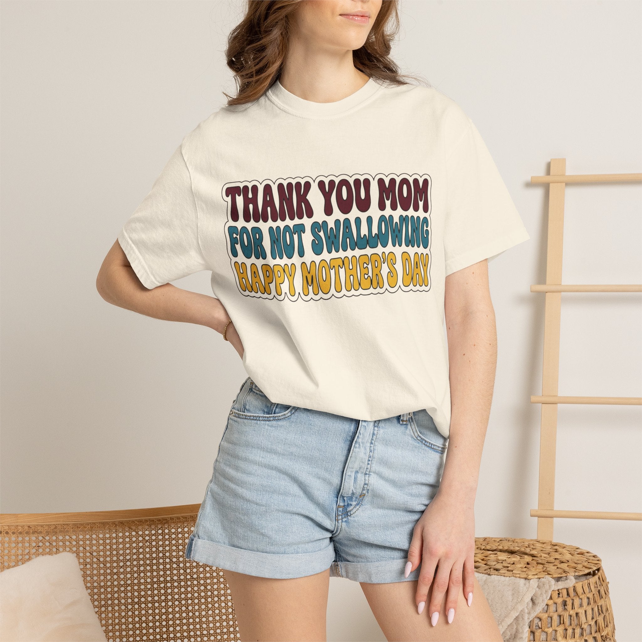 "Thank You For Not Swallowing" Unisex Garment-Dyed Tee