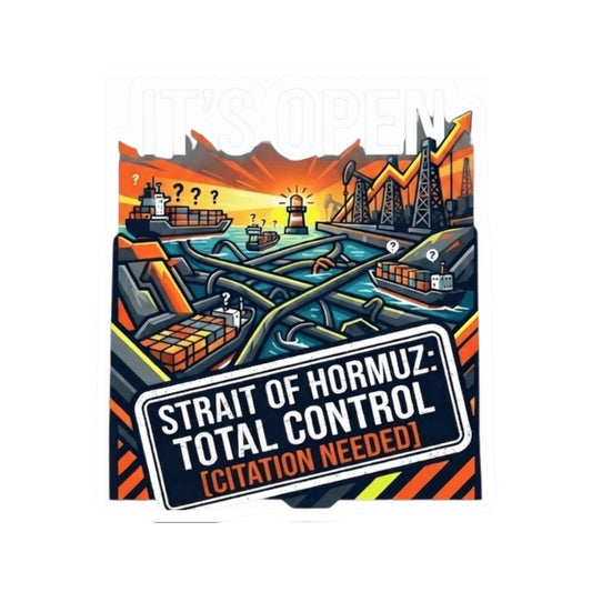 "Straight Of Hormuz is Open" Sticker — Main