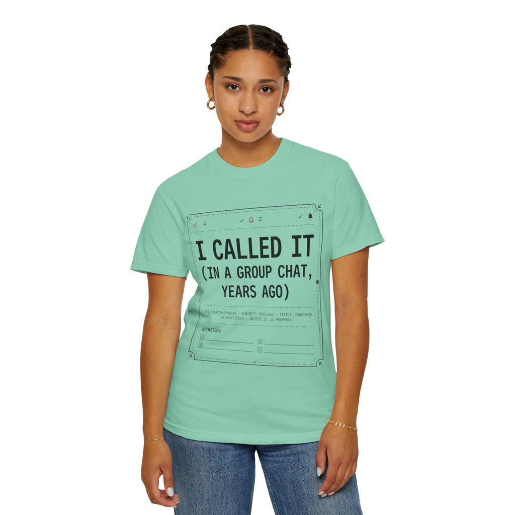 "Group Chat" Unisex Garment-Dyed Tee