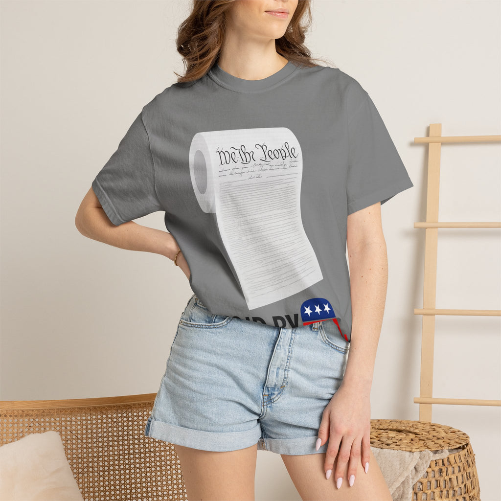 "Constitution Toilet Paper" Unisex Garment-Dyed T-shirt