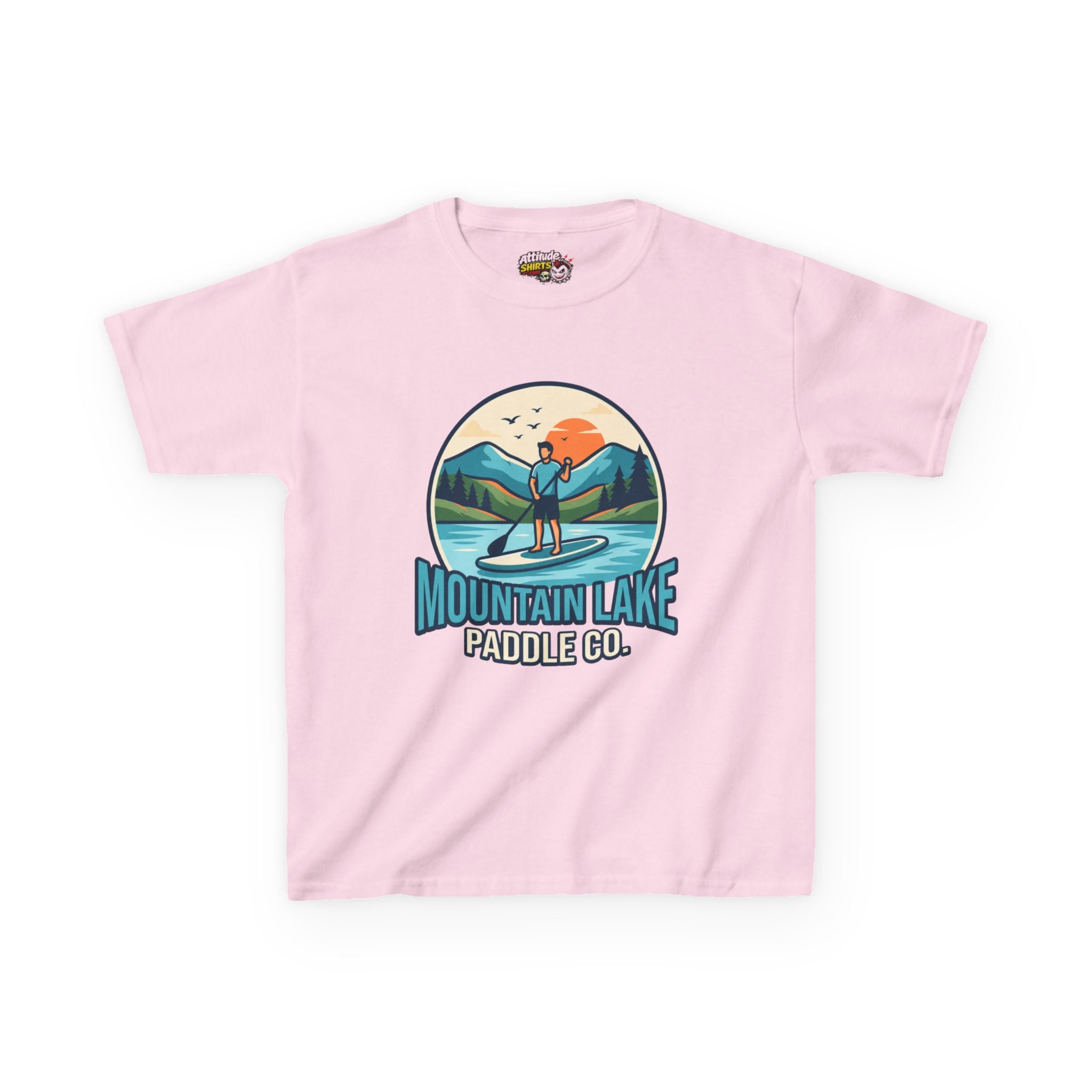 "Mountain Lake Paddle Board" Kids Tee