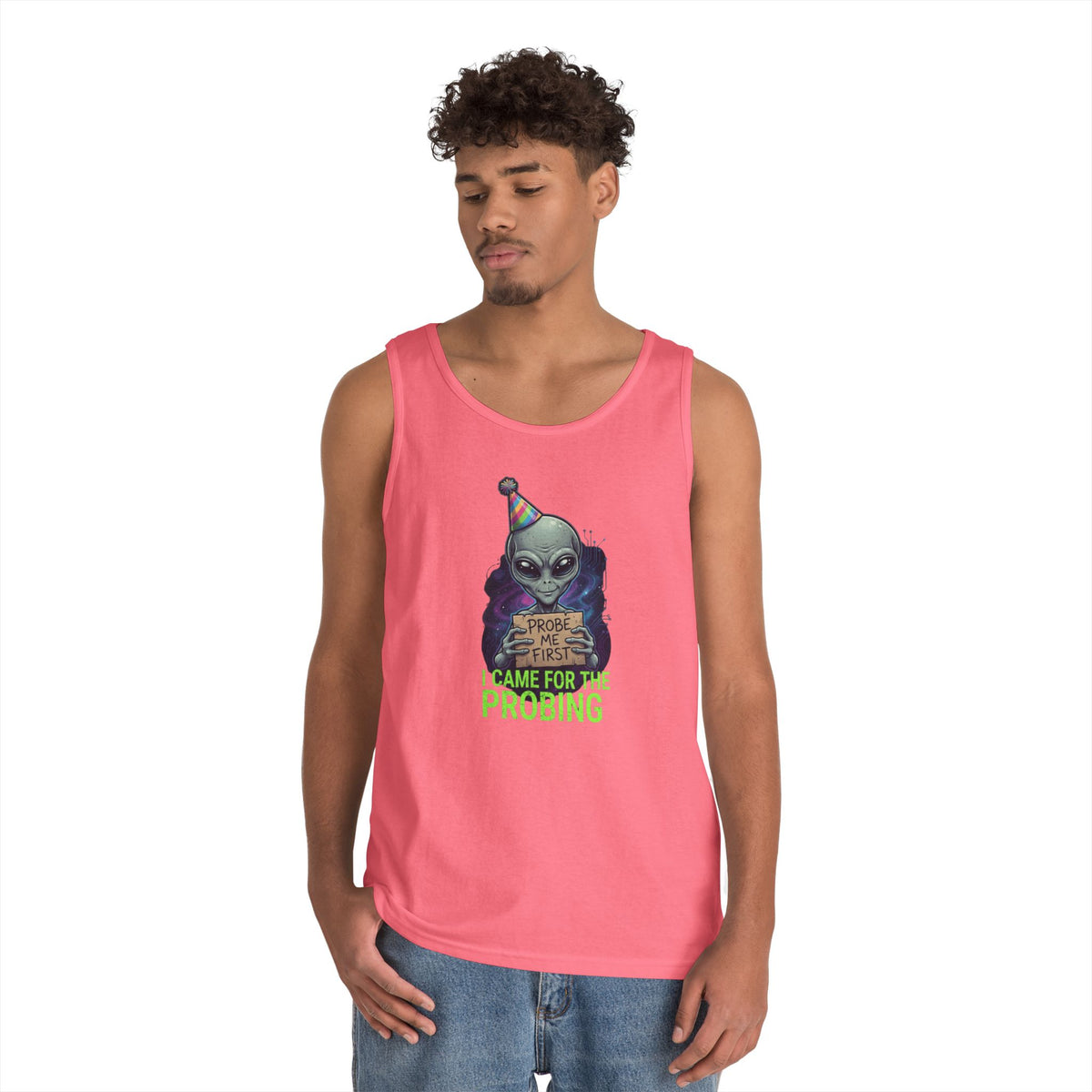 Color: Safety Pink | I Came For the Probing Tank Top