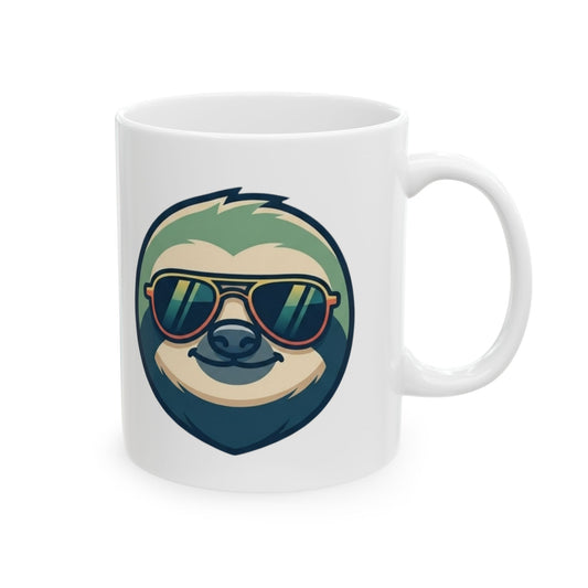 "Sloth Credible" White Ceramic Mug — Graphic