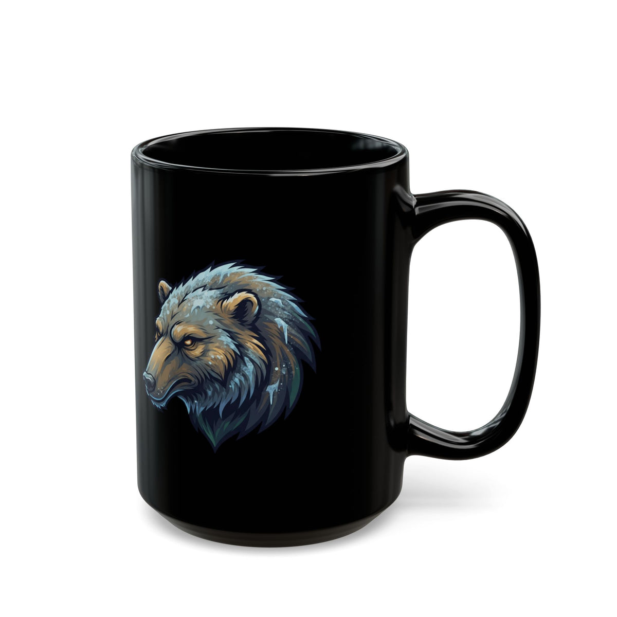 "Alioat (Siberian Folklore)" Black Ceramic Mug — Graphic