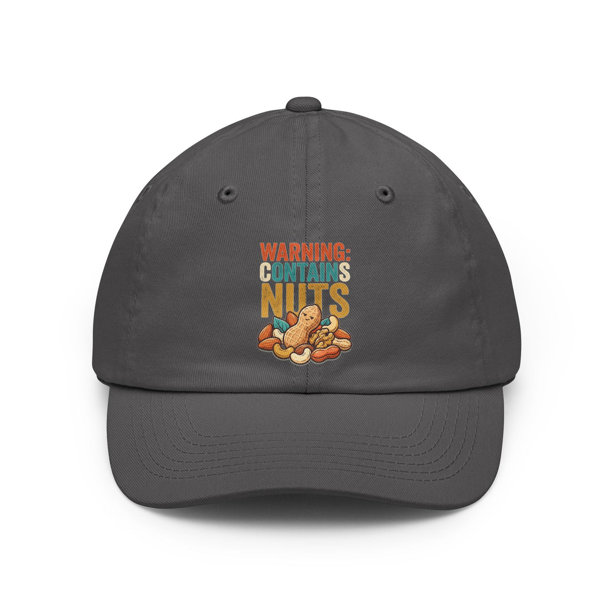 Color: Charcoal | Warning Contains Nuts Dad Hat