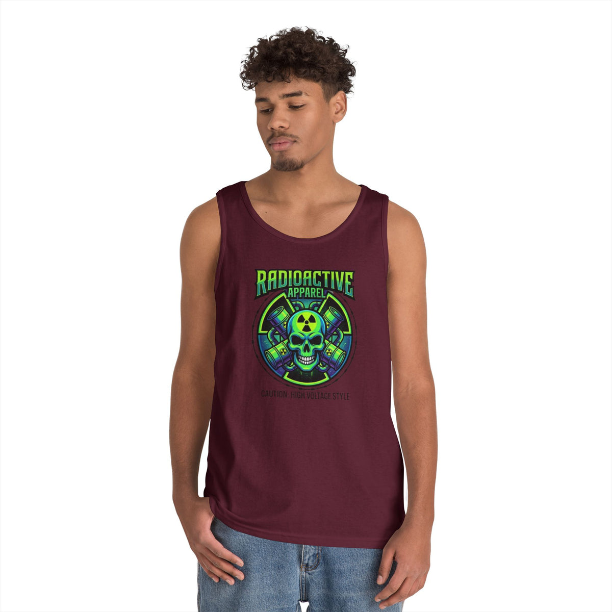 Color: Maroon | Radioactive Apparel Tank Top