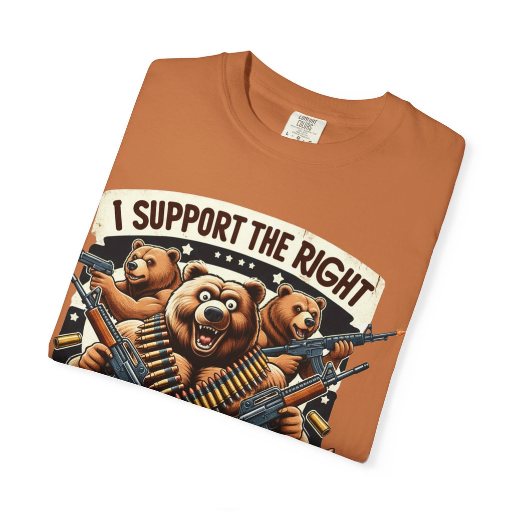 "The Right to Arm Bears (Tactical Trio)" Unisex Garment-Dyed T-shirt