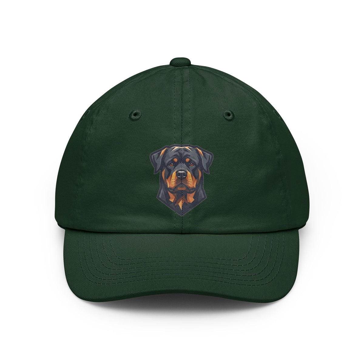 Color: Forest Green | Rottweiler Rulers Confident Powerful Dad Hat — Graphic